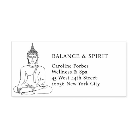 Klantspecifieke Boeddha Rubberstempel (Afrduk)