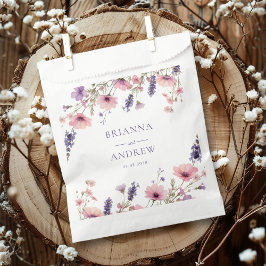 Klantspecifieke Floral Wedding Bedankzakje
