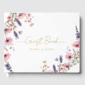 Klantspecifieke Floral Wedding Gastenboek (Voorkant)
