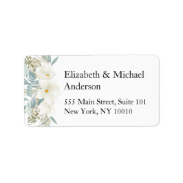 Klantspecifieke florale, Magnolia leafy Label