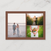 Klantspecifieke fotofoto-visitekaartje visitekaartje (Achterkant)