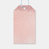 Klantspecifieke Glitter Christmas Cadeaulabel (Achterkant)