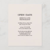 Klantspecifieke kerstfoto flyer (Achterkant)