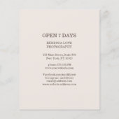 Klantspecifieke kerstfotoflyer flyer (Achterkant)