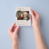 Klantspecifieke kerstfotoflyer flyer (Hand)