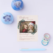 Klantspecifieke kerstfotoflyer flyer (Enkel)