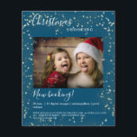 Klantspecifieke kerstverlichting — Fotoflyer Flyer<br><div class="desc">Klantspecifieke kerstverlichting fotoflyer,  blauw. Bewerk gewoon uw product door uw foto te uploaden en jouw tekst te typen. U kunt het lettertype,  de kleur en de positie afzonderlijk selecteren door "verdere personalisatie".</div>