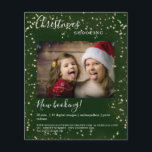 Klantspecifieke kerstverlichting — Fotoflyer Flyer<br><div class="desc">Klantenspecifieke kerstverlichting — fotoflyer,  groen. Bewerk gewoon uw product door uw foto te uploaden en jouw tekst te typen. U kunt het lettertype,  de kleur en de positie afzonderlijk selecteren door "verdere personalisatie".</div>