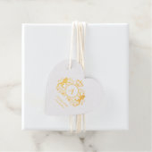 klantspecifieke logo-monogram bedankjes labels (Met doos)