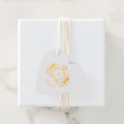 klantspecifieke logo-monogram bedankjes labels (Met doos)