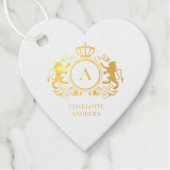 klantspecifieke logo-monogram bedankjes labels (Voorkant)