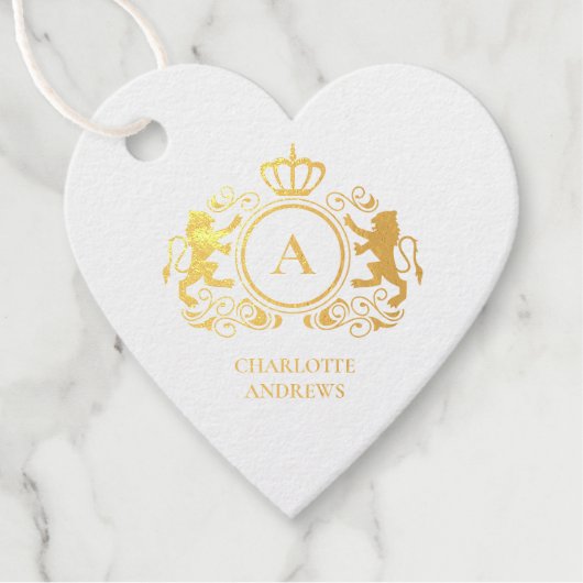 klantspecifieke logo-monogram bedankjes labels (Voorkant)