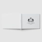 Klantspecifieke Logo Monogram Trouwen Gastenboek (Volledig)