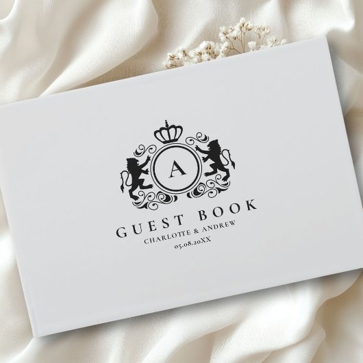 Klantspecifieke Logo Monogram Trouwen Gastenboek