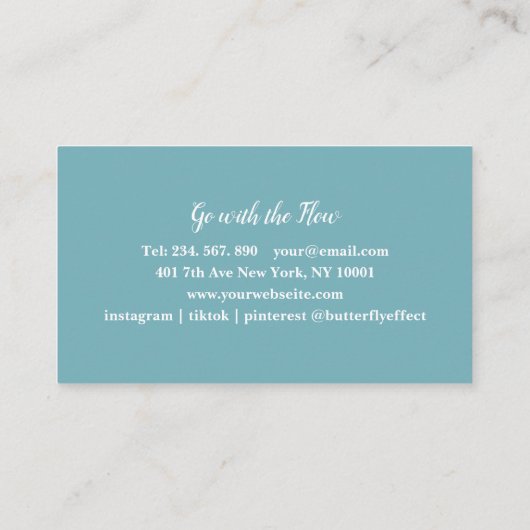 klantspecifieke mandala visitekaartje (Achterkant)