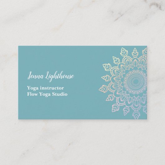 klantspecifieke mandala visitekaartje (Voorkant)