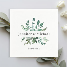 Klantspecifieke Monogram Bladluiers Servet