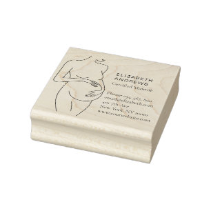 Klantspecifieke verloskundige rubberstempel