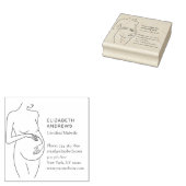 Klantspecifieke verloskundige rubberstempel (Gestempeld)