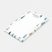 Klantspecifieke winter, kerstpatroon Opmerkingen Post-it® Notes (Schuin)