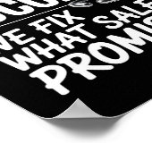 Klantsucces – we lossen op wat de verkoop beloofde poster (Hoek)