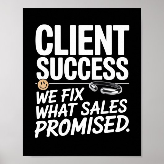 Klantsucces – we lossen op wat de verkoop beloofde poster (Voorkant)