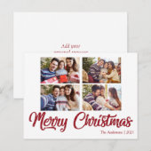 KLANTTEKST OP HET AFBEELDING Eenvoudig elegant roo Briefkaart (Voorkant / Achterkant)