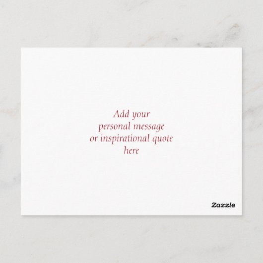 KLANTTEKST OP HET AFBEELDING Eenvoudig elegant roo Briefkaart (Achterkant)