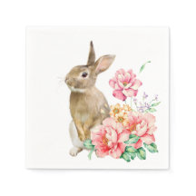 KLANTTEKST - Pasen Bunny Napkins