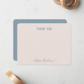 KLANTTEKST Persoonlijke Moderne Kalligrafie van he Notitiekaartje (Voorkant / Achterkant in situ)