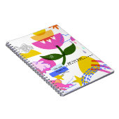 KLANTTEKST - Vet Collage met Bloem Notitieboek (Rechterzijde)