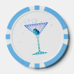 KLANTVERKOPERS - BLUE MARTINI POKER CHIPS