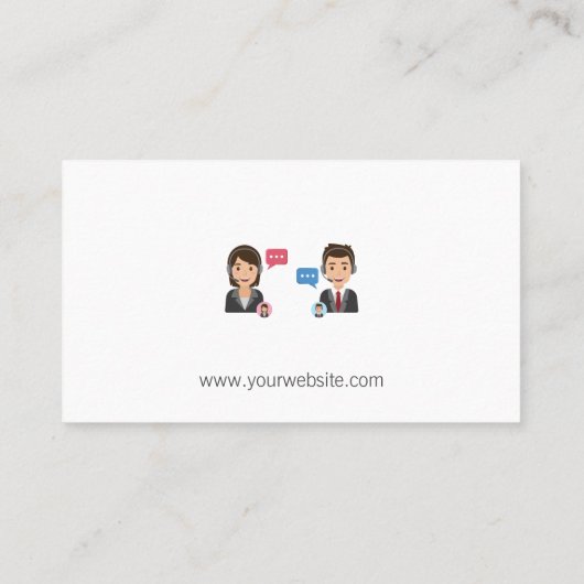 Klantvertegenwoordigers Visitekaartje (Achterkant)