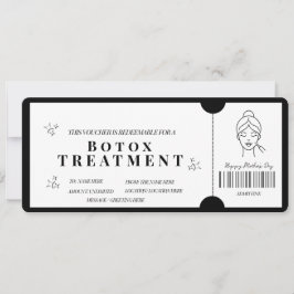 Klantvriendelijke Minimalistische Botox Behandelin Kaart