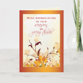 Klantwaardering bij Thanksgiving, Business Feestdagen Kaart (Voorkant)