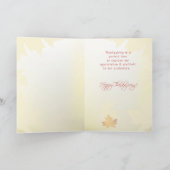 Klantwaardering bij Thanksgiving, Business Feestdagen Kaart (Binnen)