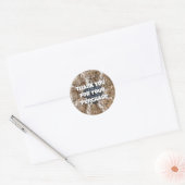 Klantwaardering Garen Foto Small Business Ronde Sticker (Envelop)
