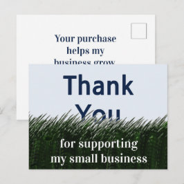 Klantwaardering Gras en Lucht Klein Bedrijf Briefkaart