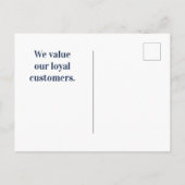 Klantwaardering Groen Gazon Dank U Wel Briefkaart (Achterkant)