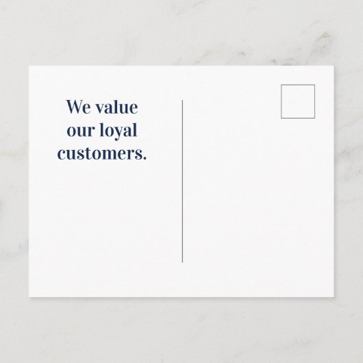 Klantwaardering Groen Gazon Dank U Wel Briefkaart (Achterkant)