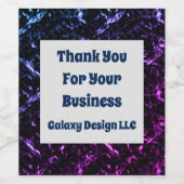 Klantwaardering Kleurrijke Dank Betoon Onderneming Wijn Etiket (Enkel label)