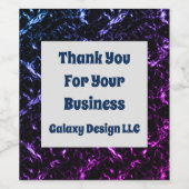 Klantwaardering Kleurrijke Dank U Bedrijf Wijn Etiket (Enkel label)