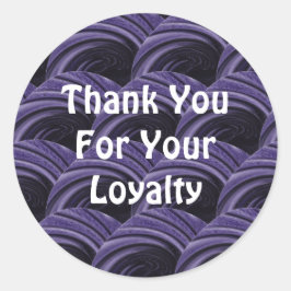 Klantwaardering Moderne cirkels Dank u Ronde Sticker