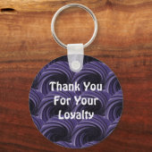 Klantwaardering Moderne cirkels Dank u Sleutelhanger (Voorkant)