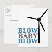 klap baby (windenergie) briefkaart (Voorkant / Achterkant)