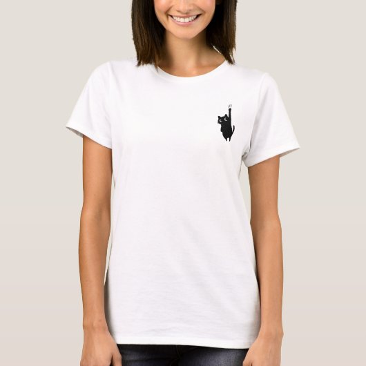 Klap Kat  T-shirt (Voorkant)