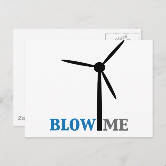 klap me windturbine briefkaart (Voorkant / Achterkant)