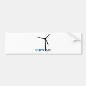 klap me windturbine bumpersticker (Voorkant)