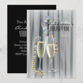 Klap Schuim Champagne Kaart (Voorkant / Achterkant)