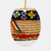 klap traditioneel pet keramisch ornament (Voorkant)